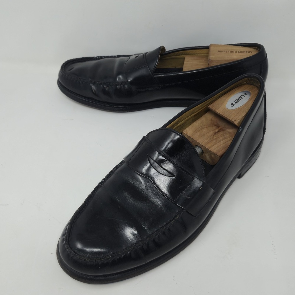 Brooks Brothers Mens Black Leather Penny Loafers Size 12 D Slip On Dress Shoes - Picture 11 of 16